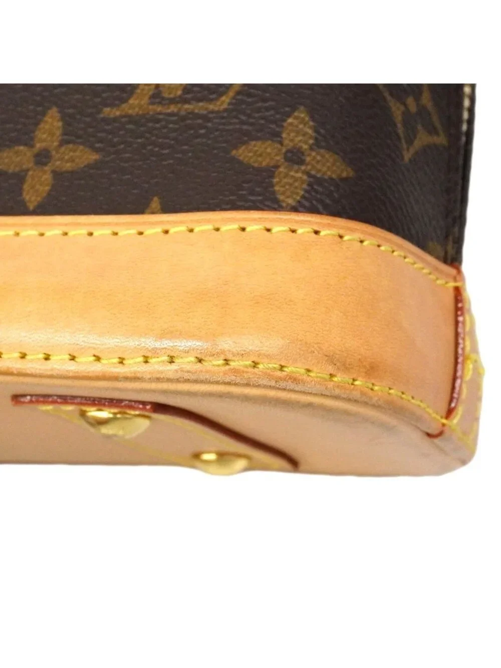 Louis Vuitton Handbag Monogram Alma BB Brown 2-Way